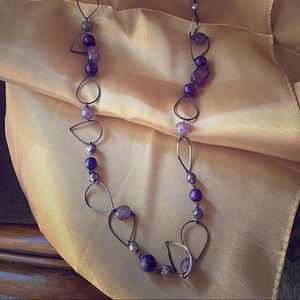 Premier Design Necklace with Purple Stones